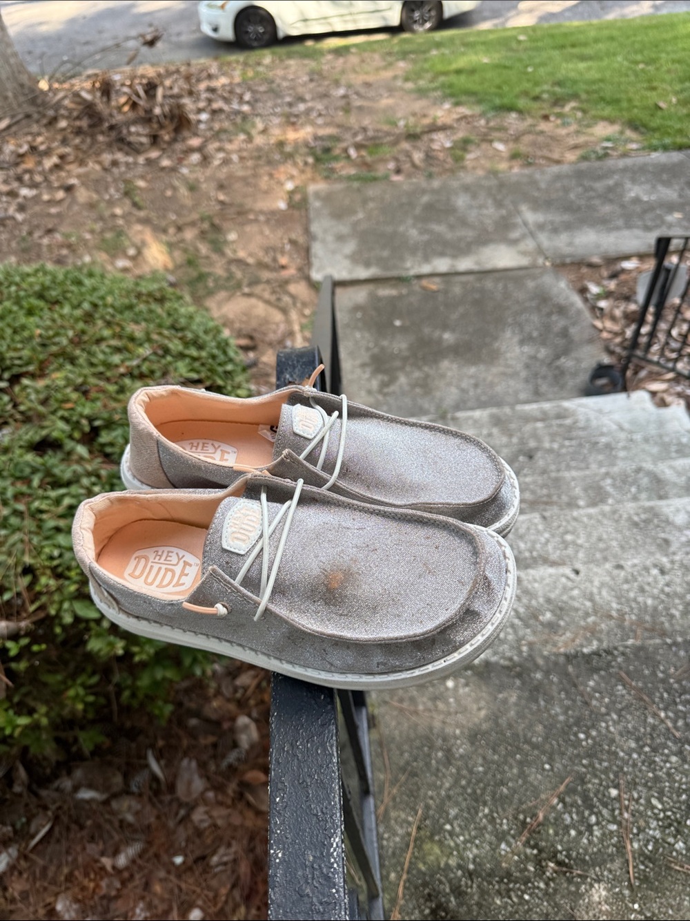 Hey Dude Women's Sneakers in Light Taupe and Cream - Picture 2 of 3